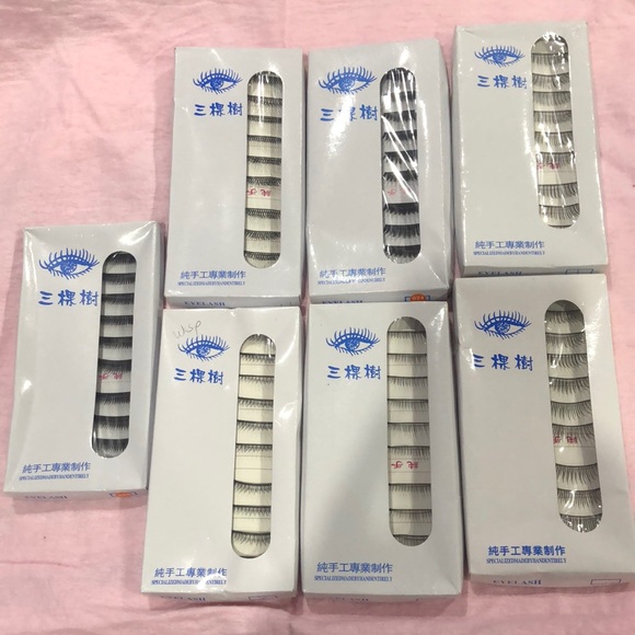 LOT OF ASSORTED EYELASHES -70 pairs NEW!
